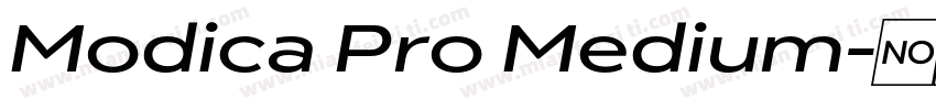 Modica Pro Medium字体转换